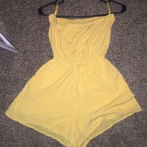 Yellow Romper//Holister